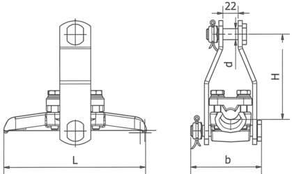 Uchwyt przelotowy wahliwy cięgłowy (2260)
