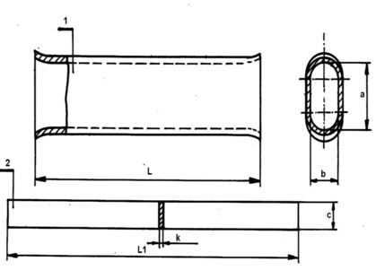 Złączka do karbowania przewodów AFL krótka (2101)