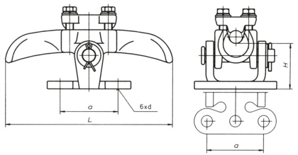 Uchwyt przelotowy wahliwy wsporczy (2271)
