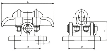 Uchwyt przelotowy wahliwy wsporczy (2269)