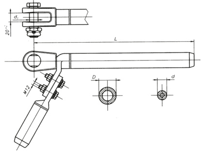 Uchwyt odciągowy zaprasowywany (2232)