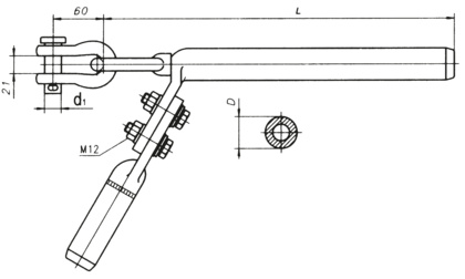 Uchwyt odciągowy zaprasowywany (2203)