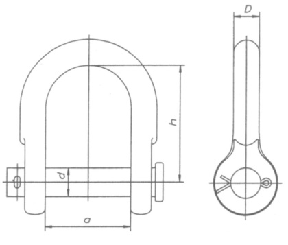 Kabłąk szeroki ze sworzniem nitowym (2552)
