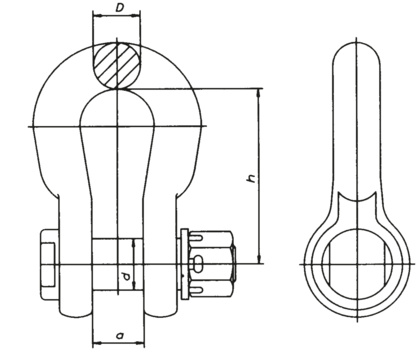 Łącznik kabłąkowy z sworzniem śrubowym (2551)