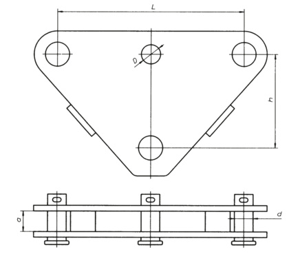 Łącznik orczykowy dwurzędowy (2542)
