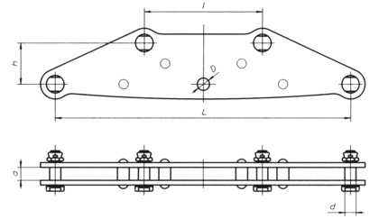 Łącznik orczykowy dwurzędowy (2540)