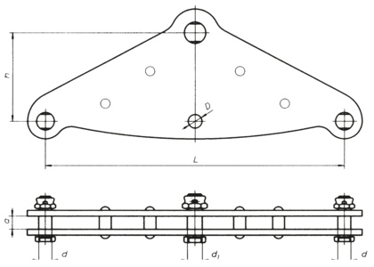 Łącznik orczykowy dwurzędowy (2539)