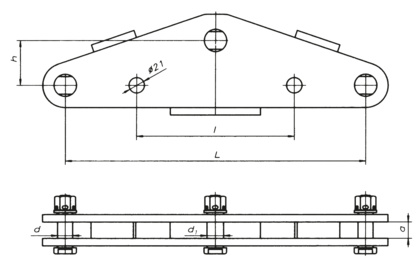 Łącznik orczykowy dwurzędowy (2537)