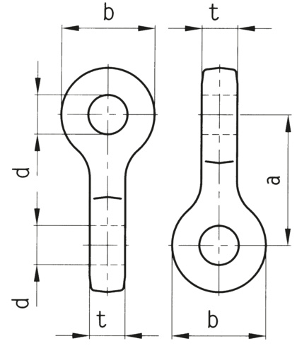 Łącznik dwuuchowy skręcony (2520)