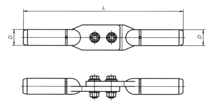 Zacisk al. prosty zaprasowany (23053)