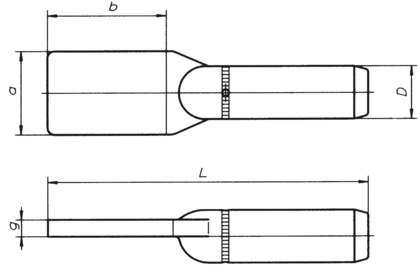 Zacisk al. prosty zaprasowany płaski (23008)