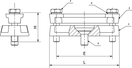 Nasadka do mocowania szyn leżących (2415)
